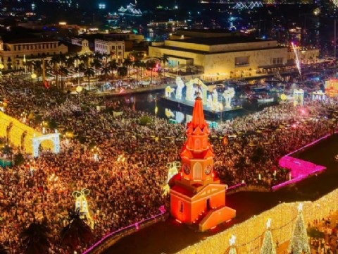 Cartagena recibió el 2026 con un Casco Histórico colmado de gente