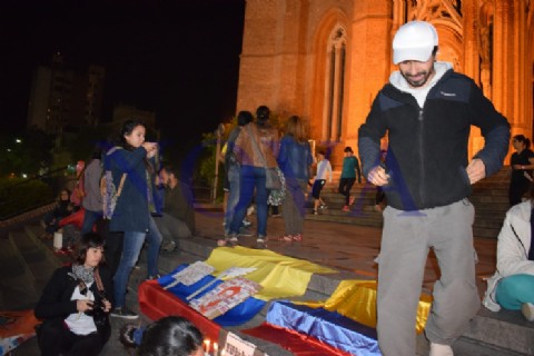 Colombianos en Argentina se manifestaron a favor de la paz
