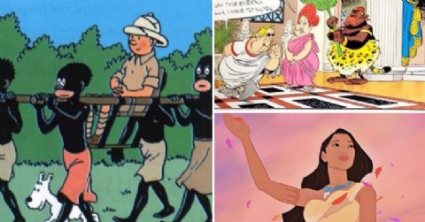 En Canadá quemaron libros de Tintín, Asterix y Pocahontas