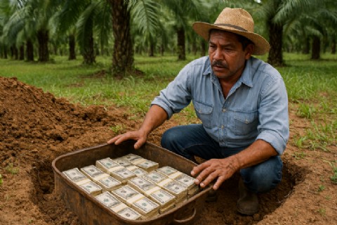 Un agricultor desenterró 600 millones de dólares de Pablo Escobar