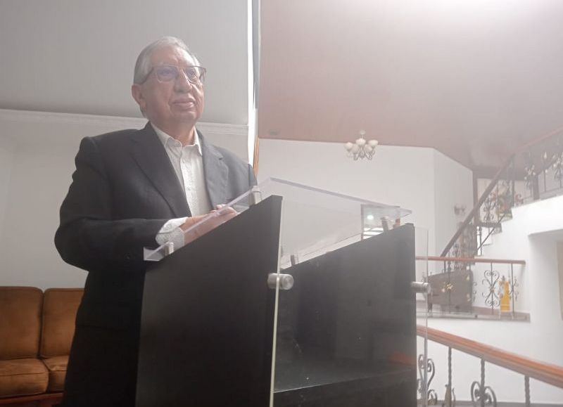 VIDEO | El coronel retirado Carlos A. Velásquez busca la candidatura presidencial del Partido Conservador